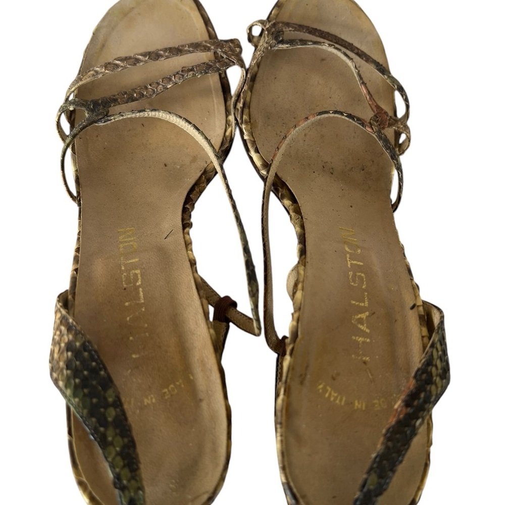 Halston Heritage Genuine Python Snakeskin Heels i… - image 4